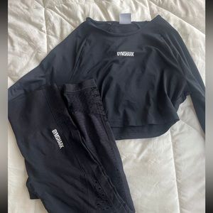 Gymshark Black Set!